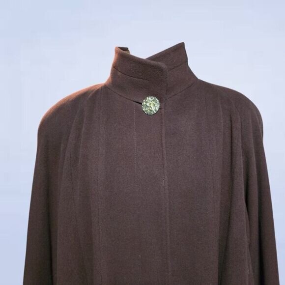 Vintage Holt Renfrew Cashmere and Wool Peacoat with Fur Accents - Extra Large - Picture 2 of 11